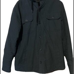 American Rag Charcoal Button-Up Shirt Jacket